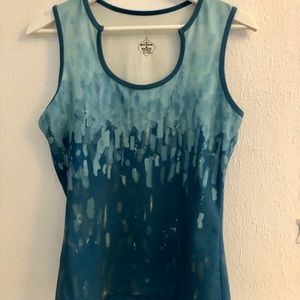 Prana activewear yoga tank watercolor print size m